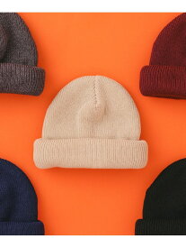 【SALE／50%OFF】ロールアップ ワッチキャップ BEAMS ビームス アウトレット 帽子 ニット帽・ビーニー ネイビー ブラック ベージュ【RBA_E】[Rakuten Fashion]