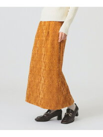 【SALE／60%OFF】起毛 レース タイト スカート Ray BEAMS ビームス アウトレット スカート その他のスカート ブラック イエロー【RBA_E】【送料無料】[Rakuten Fashion]