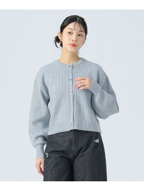 【SALE／50%OFF】スパンコール ニットカーディガン(手洗い可能) BEAMS HEART WOMEN ビームス アウトレット トップス カーディガン グレー ホワイト【RBA_E】[Rakuten Fashion]