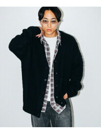 【SALE／30%OFF】7ゲージ ソリッドシャギー カーディガン BEAMS ビームス アウトレット トップス カーディガン ブラック グリーン【RBA_E】【送料無料】[Rakuten Fashion]