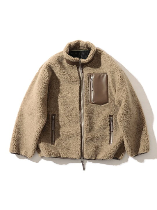 楽天市場】【SALE／30%OFF】BEAMS LIGHTS / シープレザー ボアフリース 