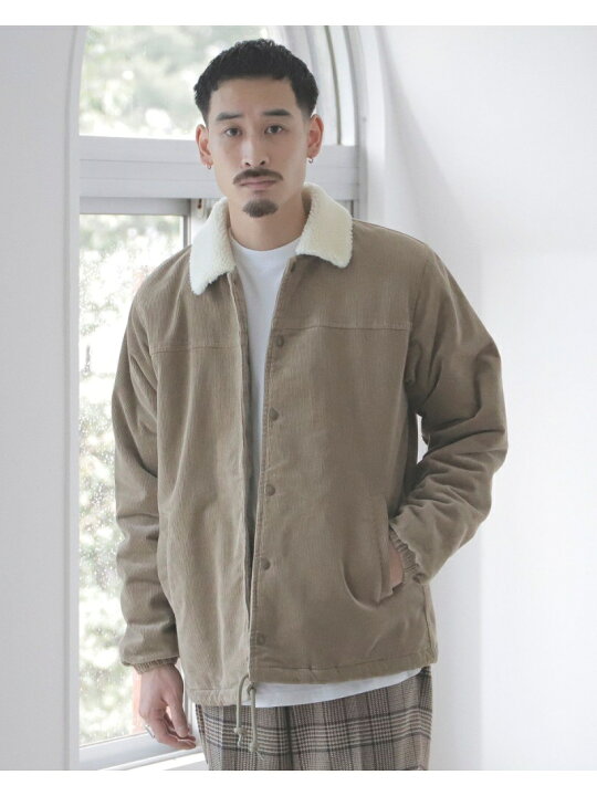 楽天市場 Sale 60 Off Beams コーデュロイ ボア コーチジャケット Beams Men ビームス アウトレット コート ジャケット ブルゾン ベージュ ブルー Rba E 送料無料 Rakuten Fashion Beams Outlet