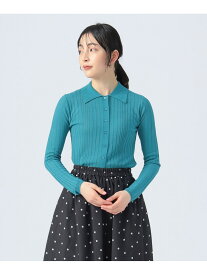 【SALE／50%OFF】ランダムリブ シアーカーディガン BEAMS HEART WOMEN ビームス アウトレット トップス カーディガン レッド【RBA_E】[Rakuten Fashion]