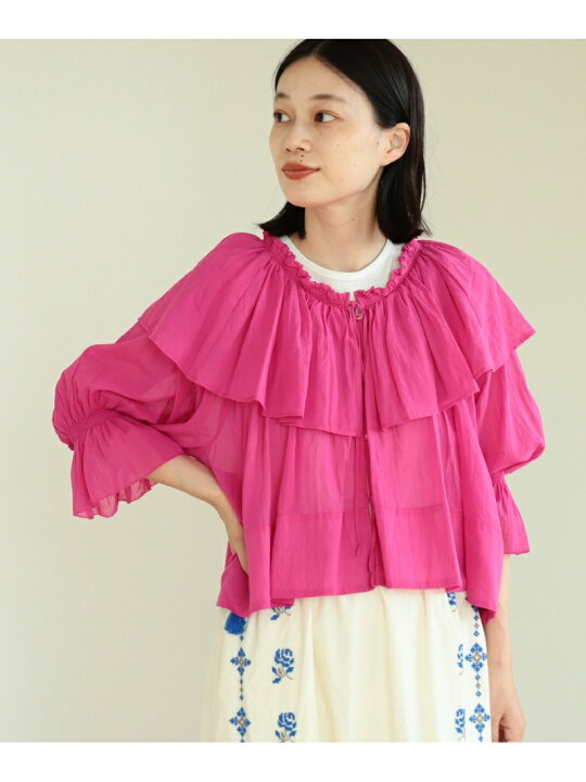 楽天市場】【SALE／50%OFF】BEAMS BOY / コットン ボイル フリルカラー 