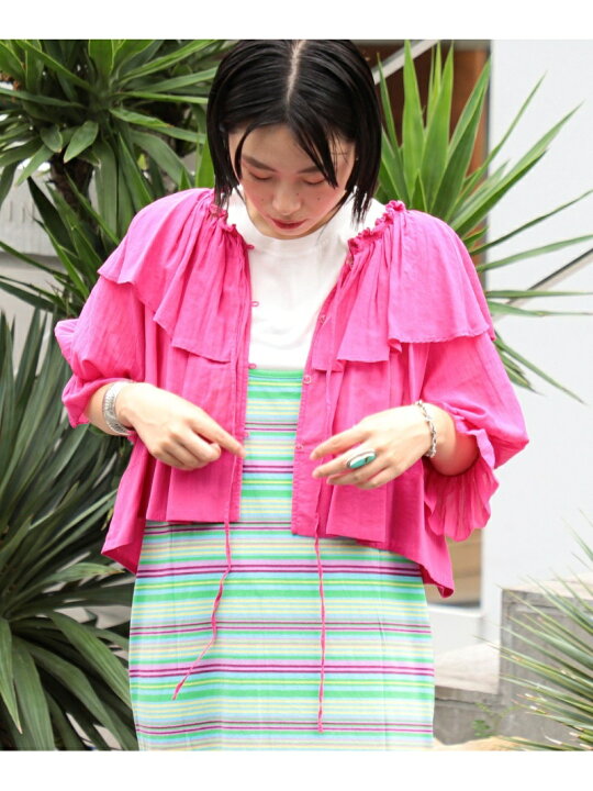 楽天市場】【SALE／50%OFF】BEAMS BOY / コットン ボイル フリルカラー 