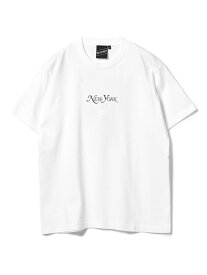 【SALE／50%OFF】BEAMS T / Connie Print Tee BEAMS T ビームス アウトレット トップス カットソー・Tシャツ ホワイト ネイビー【RBA_E】[Rakuten Fashion]