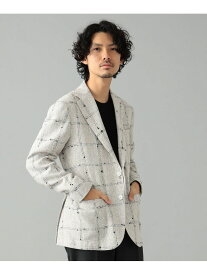 【SALE／50%OFF】Brilla per il gusto / FERLA ミックスファブリック ネップ ウインドウペーン ジャケット Brilla per il gusto ビームス アウトレット ジャケット・アウター テーラードジャケット・ブレザー ホワイト【RBA_E】【送料無料】[Rakuten Fashion]