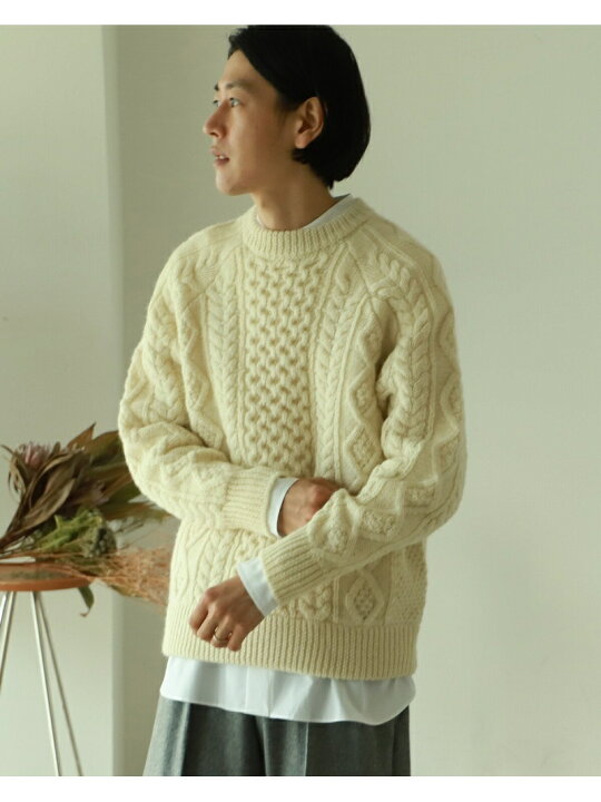 楽天市場】【SALE／30%OFF】BEAMS LIGHTS / ケーブル クルーネック 