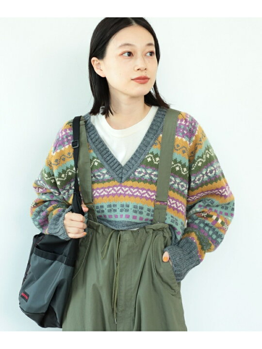 楽天市場】【SALE／50%OFF】BEAMS BOY / ボーイ フェアアイル Vネック 
