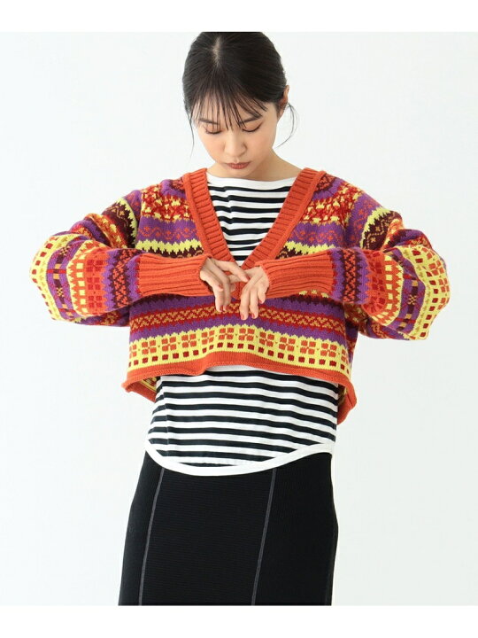 楽天市場】【SALE／50%OFF】BEAMS BOY / ボーイ フェアアイル Vネック 