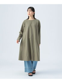 【SALE／50%OFF】後ろタック 異素材ワンピース BEAMS HEART WOMEN ビームス アウトレット ワンピース・ドレス ワンピース ブラック グリーン グレー【RBA_E】[Rakuten Fashion]