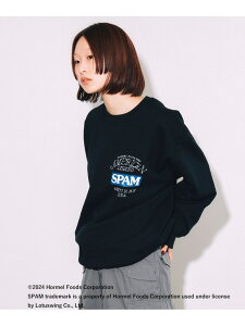 �ySALE�^40%OFF�z�ySPECIAL PRICE�zSPAM(R)BRAND CREW SWEAT BEAMS T �r�[���X �A�E�g���b�g �g�b�v�X �X�E�F�b�g�E�g���[�i�[ �u���[ �u���b�N�yRBA_E�z�y���������z[Rakuten Fashion]
