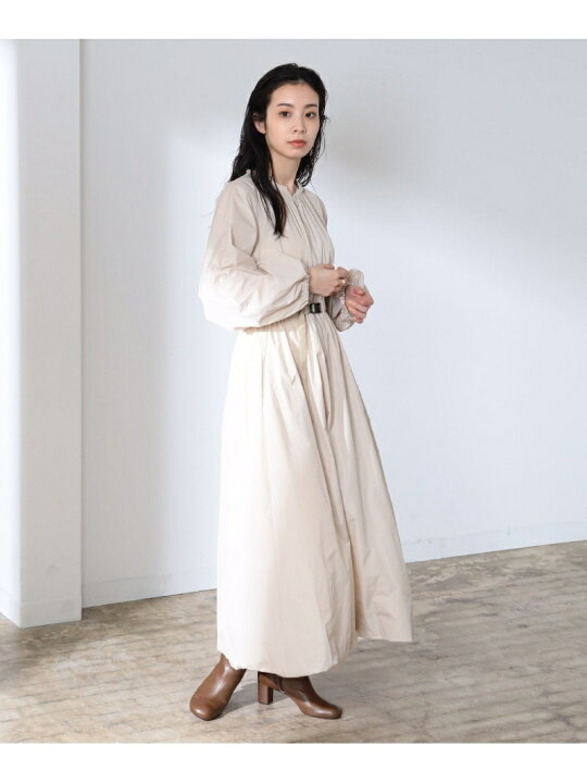 AK+1　ついすと ねッく ジップ わンピーす　ベージュ　38 AK+1 ついすと ねッく ジップ わンピーす ベージュ 38