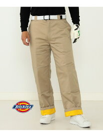 【SALE／70%OFF】＜MEN＞Dickies * BEAMS GOLF / 別注 ダブルニー 裏キルト パンツ BEAMS GOLF ORANGE LABEL ビームス アウトレット パンツ その他のパンツ ベージュ ブラック カーキ【RBA_E】【送料無料】[Rakuten Fashion]