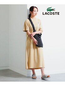 【SALE／40%OFF】LACOSTE / 別注 カノコ クルーネック ワンピース 25SS B:MING by BEAMS ビームス アウトレット ワンピース・ドレス ワンピース ブラック ベージュ【RBA_E】【送料無料】[Rakuten Fashion]