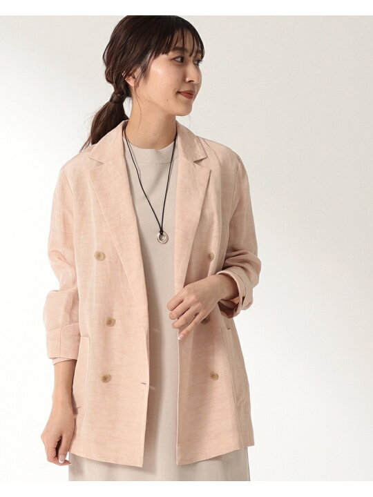 楽天市場】【SALE／50%OFF】Demi-Luxe BEAMS / レーヨンリネン 6ボタン 