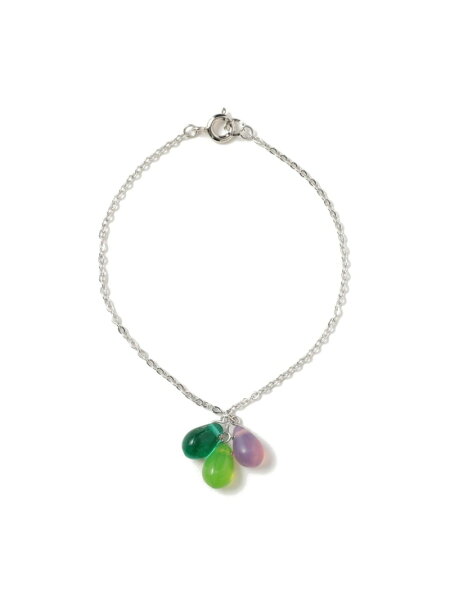 【SALE／50%OFF】3ドロップ グラス ブレスレット Ray BEAMS ビームス アウトレット アクセサリー・腕時計 その他のアクセサリー・腕時計 ブラック レッド グリーン【RBA_E】[Rakuten Fashion]