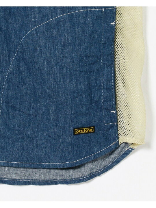 orSlow × BEAMS / 別注 デニム フイッシング シャツ - シャツ
