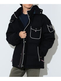 【SALE／40%OFF】ウールツイル ダウン BEAMS HEART MEN ビームス アウトレット ジャケット・アウター ダウンジャケット・ダウンベスト ネイビー グレー【RBA_E】【送料無料】[Rakuten Fashion]
