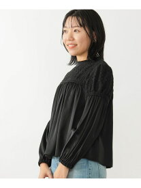 【SALE／60%OFF】レース切り替え ブラウス B:MING by BEAMS ビームス アウトレット トップス シャツ・ブラウス ブラック ホワイト【RBA_E】【送料無料】[Rakuten Fashion]