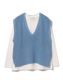 【SALE／50%OFF】ニットベスト * ロングスリーブTシャツ B:MING by BEAMS ビームス アウトレット トップス ニット ベージュ ブルー ブラック【RBA_E】[Rakuten Fashion]