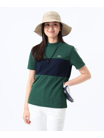 【SALE／40%OFF】＜WOMEN＞【別注】LACOSTE / 鹿の子 パネル モックネックシャツ BEAMS GOLF ORANGE LABEL ビームス アウトレット トップス カットソー・Tシャツ グリーン ネイビー ホワイト【RBA_E】【送料無料】[Rakuten Fashion]