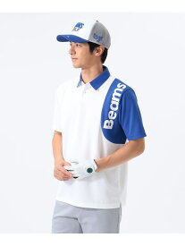 【SALE／50%OFF】ORANGE LABEL / ショルダーロゴ ポロシャツ BEAMS GOLF ORANGE LABEL ビームス アウトレット トップス ポロシャツ ネイビー ホワイト【RBA_E】【送料無料】[Rakuten Fashion]