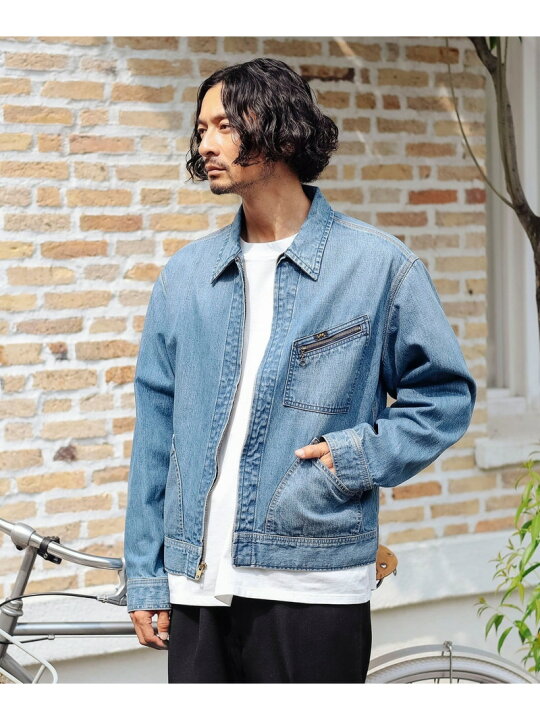 楽天市場】【SALE／40%OFF】【別注】Lee / 91B ジップアップ ブルゾン 