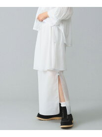 maturely / Lawn Layard Stitch Skirt BEAMS BOY ビームス ウイメン スカート その他のスカート ホワイト ブラウン【送料無料】[Rakuten Fashion]