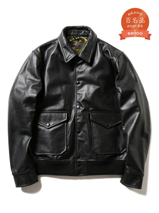 楽天市場】【百名品】BEAMS PLUS / ミリタリー レザー ブルゾン 25AW 