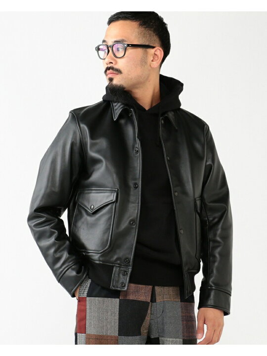 楽天市場】【百名品】BEAMS PLUS / ミリタリー レザー ブルゾン 25AW 
