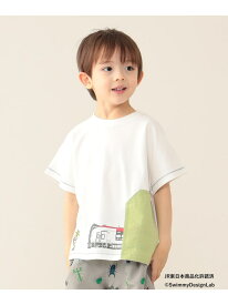 BEAMS mini / JR トンネル ポケッタブル Tシャツ 24SS(90~150cm) BEAMS mini ビームス ミニ トップス カットソー・Tシャツ ブラウン グリーン[Rakuten Fashion]
