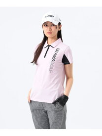 ORANGE LABEL / タテロゴ ハーフジップ ポロシャツ BEAMS GOLF ORANGE LABEL ビームス ゴルフ トップス ポロシャツ ホワイト ネイビー ピンク【送料無料】[Rakuten Fashion]