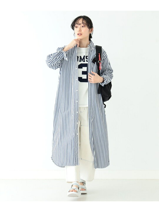楽天市場 Beams Boy ストライプ ボタンダウン ロングスリーブ ワンピース Beams Boy ビームス ウイメン ワンピース シャツ ワンピース ネイビー ブラック 送料無料 Rakuten Fashion Beams ビームス