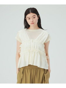 �V���[�����O ���{�� �u���E�X 26SS �E�H�b�V���u�� ���C���[�h BEAMS HEART WOMEN �r�[���X �n�[�g �g�b�v�X �V���c�E�u���E�X �u���[ �z���C�g �u���b�N �x�[�W���y���������z[Rakuten Fashion]