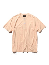 BEAMS PLUS / ヘンリーネック Tシャツ BEAMS PLUS ビームス メン トップス カットソー・Tシャツ グレー ベージュ ピンク イエロー カーキ ブルー【送料無料】[Rakuten Fashion]