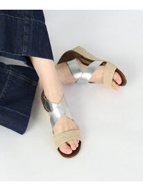 クロスベルト ジュート サンダル(22.5~24.5cm) 25SS BEAMS HEART WOMEN ビームス ハート シューズ・靴 サンダル ホワイト ブラウン ピンク ネイビー ブラック【送料無料】[Rakuten Fashion]