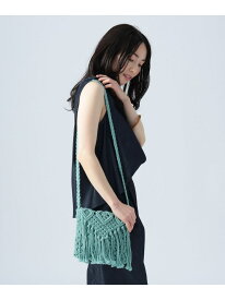 マクラメ編み バッグ BEAMS HEART WOMEN ビームス ハート バッグ ショルダーバッグ ブラック ホワイト ブルー グリーン【送料無料】[Rakuten Fashion]