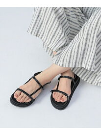 エナメル 細ライン サンダル 25SS BEAMS HEART WOMEN ビームス ハート シューズ・靴 サンダル ピンク ブラウン ブラック【送料無料】[Rakuten Fashion]