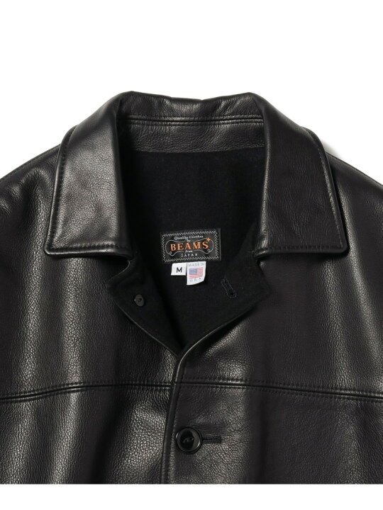 楽天市場】BEAMS PLUS / レザー カーコート 25AW BEAMS PLUS ビームス 
