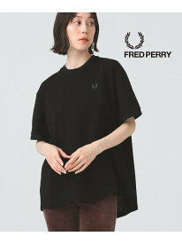 【SALE／30%OFF】【8/7値下げ】【別注/ベーシック/ゆったり】FRED PERRY / Reluxed Pique T-shirt フレッドペリー ピケTシャツ スポーツミックス Ray BEAMS ビームス ウイメン トップス カットソー・Tシャツ ブラック グレー レッド【RBA_E】【送料無料】[Rakuten Fashion]