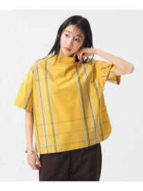 【SALE／30%OFF】【7/3新規値下げ】【セットアップ可能】ボーイ ビッグ タータン プルオーバー 25SS 定番人気 チェック柄 BEAMS BOY ビームス ウイメン トップス シャツ・ブラウス イエロー ネイビー グリーン【RBA_E】【送料無料】[Rakuten Fashion]