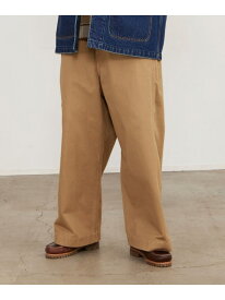 【SALE／50%OFF】1940'sディテール ワイドチノパンツ 25SS ワイドパンツ BEAMS ビームス メン パンツ チノパンツ カーキグリーン グレー ベージュ ネイビー【RBA_E】【送料無料】[Rakuten Fashion]