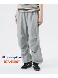【別注】Champion / リバースウィーブ(R) ミリタリー パンツ 25SS イージーパンツ スポーツミックス ワイドパンツ BEAMS BOY ビームス ウイメン パンツ その他のパンツ ベージュ ブルー【送料無料】[Rakuten Fashion]