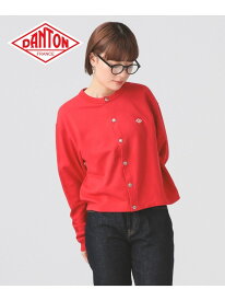 DANTON / ドット釦 クルーネック カーディガン ダントン 26SS カジュアル Ray BEAMS ビームス ウイメン トップス スウェット・トレーナー レッド【先行予約】*【送料無料】[Rakuten Fashion]