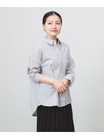 【洗濯機洗い可】ベーシック ビッグ シャツ 25AW レディース 長袖 オーバーサイズ コットン100% はおり 羽織 リラックス BEAMS HEART WOMEN ビームス ハート トップス シャツ・ブラウス ベージュ ブラック【送料無料】[Rakuten Fashion]