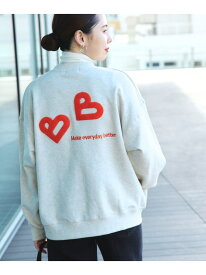 B-HEART サガラ Bハート スウェット BEAMS HEART WOMEN ビームス ハート トップス スウェット・トレーナー グレー【先行予約】*【送料無料】[Rakuten Fashion]