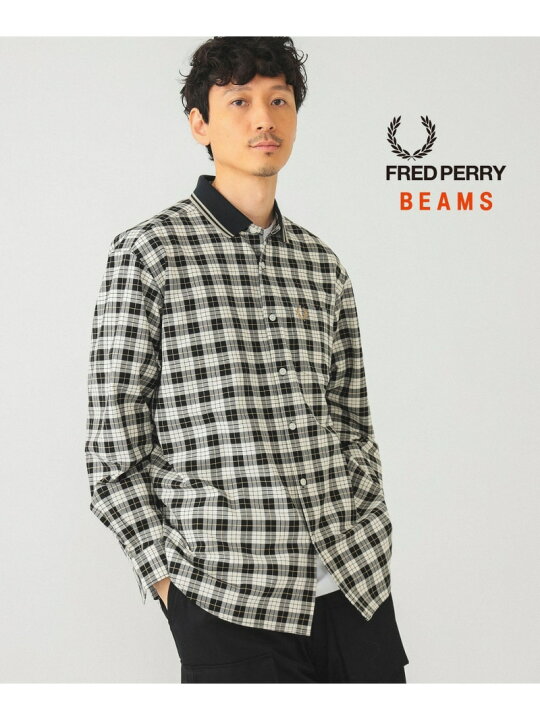楽天市場】FRED PERRY / 別注 リブカラー シャツ 24AW BEAMS ビームス 