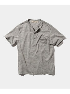 �y�ʒ��zREMI RELIEF / Henley Neck Pocket T-shirt Heather Grey BEAMS PLUS �r�[���X ���� �g�b�v�X �J�b�g�\�[�ET�V���c �O���[�y���������z[Rakuten Fashion]