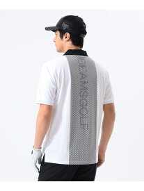 ORANGE LABEL / ドットプリント ロゴポロシャツ 【DRY・UV・STRETCH】 BEAMS GOLF ORANGE LABEL ビームス ゴルフ トップス ポロシャツ ブラック ホワイト【送料無料】[Rakuten Fashion]